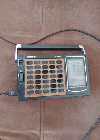 Kamal KM-812 Kahverengi Radyo Tahmini 30 yıllık. - Görsel 5