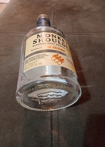 Monkey Shoulder Orijinal Viski Şişesi 3 Metal Maymun Desenli - Görsel 8