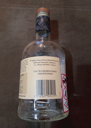 Monkey Shoulder Orijinal Viski Şişesi 3 Metal Maymun Desenli - Görsel 5