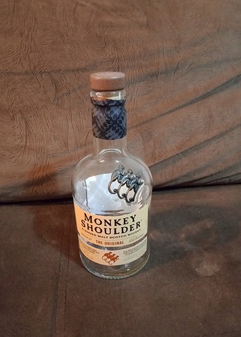 Monkey Shoulder Orijinal Viski Şişesi 3 Metal Maymun Desenli - Görsel 15