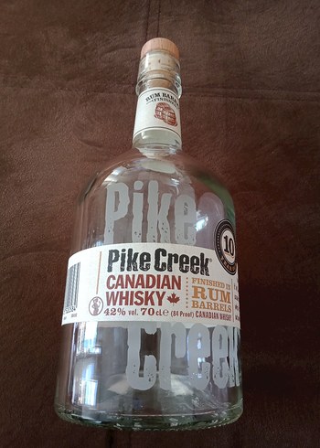 Pike Creek Canadıan Whisky Şişesi.Kanada Viskisi şişesi Orijinal - Görsel 8