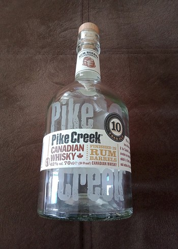 Pike Creek Canadıan Whisky Şişesi.Kanada Viskisi şişesi Orijinal - Görsel 3