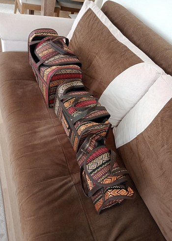 (0) Yeni İthal 3'lü Kumaş,Desenli Çanta. - Görsel 2