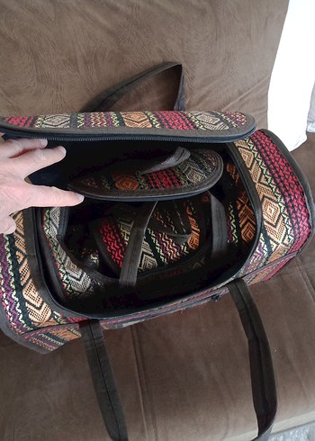 (0) Yeni İthal 3'lü Kumaş,Desenli Çanta. - Görsel 7