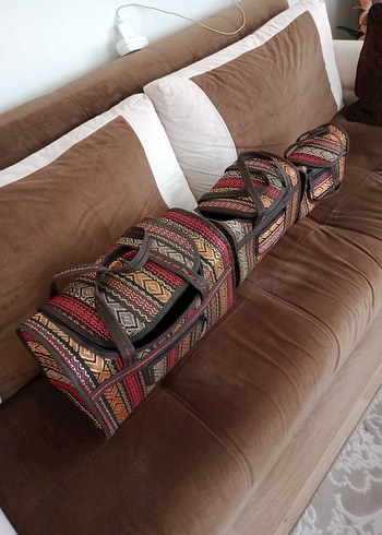 (0) Yeni İthal 3'lü Kumaş,Desenli Çanta. - Görsel 15