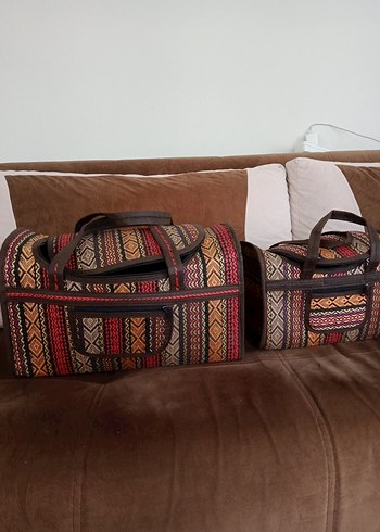 (0) Yeni İthal 3'lü Kumaş,Desenli Çanta. - Görsel 16