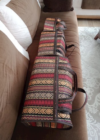 (0) Yeni İthal 3'lü Kumaş,Desenli Çanta. - Görsel 17