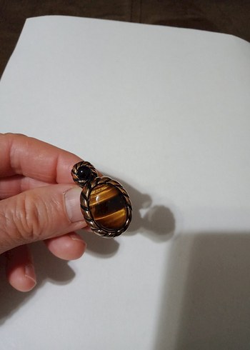 İthal doğal taşlı kaliteli el işçiliği harika görünümlü yüzük - Görsel 12