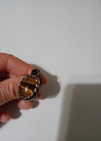 İthal doğal taşlı kaliteli el işçiliği harika görünümlü yüzük - Görsel 6