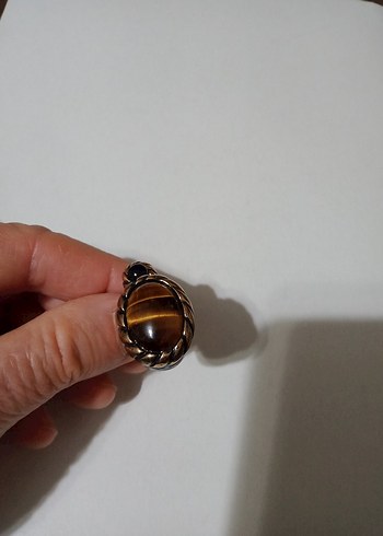 İthal doğal taşlı kaliteli el işçiliği harika görünümlü yüzük - Görsel 8