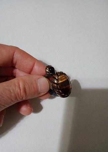 İthal doğal taşlı kaliteli el işçiliği harika görünümlü yüzük - Görsel 11