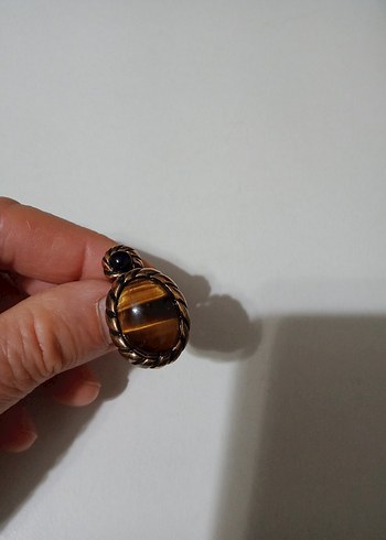 İthal doğal taşlı kaliteli el işçiliği harika görünümlü yüzük - Görsel 7