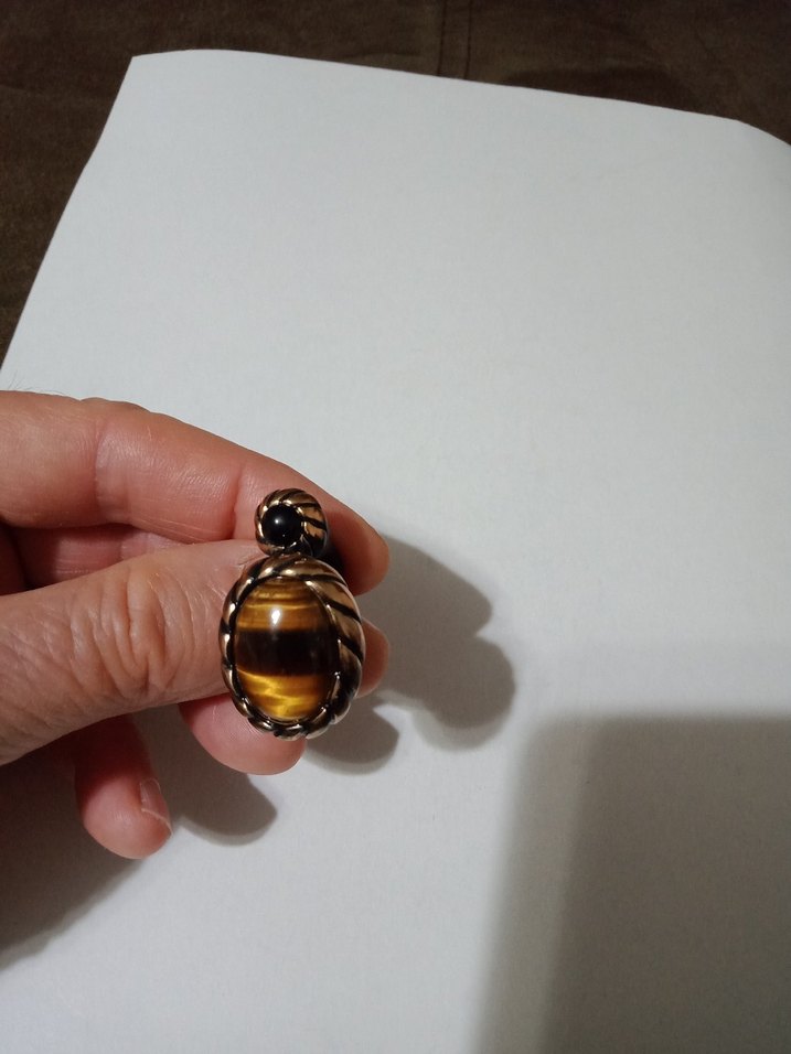 İthal doğal taşlı kaliteli el işçiliği harika görünümlü yüzük - Görsel 4