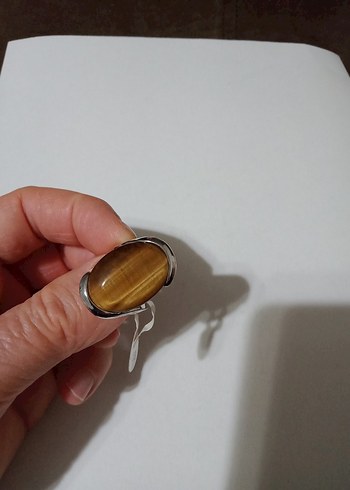 İthal kaliteli Doğal taşlı harika görünümlü yüzük (0) Yeni - Görsel 5