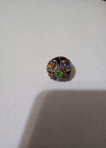 İthal özel ince el işçiliği renkli parlayan taşlı harika yüzük - Görsel 8