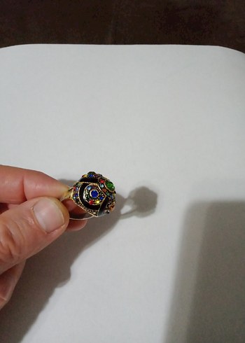 İthal özel ince el işçiliği renkli parlayan taşlı harika yüzük - Görsel 10