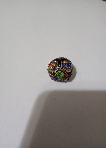 İthal özel ince el işçiliği renkli parlayan taşlı harika yüzük - Görsel 7