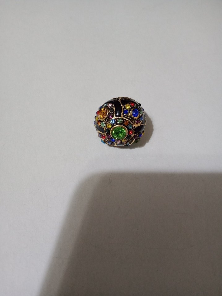 İthal özel ince el işçiliği renkli parlayan taşlı harika yüzük - Görsel 5