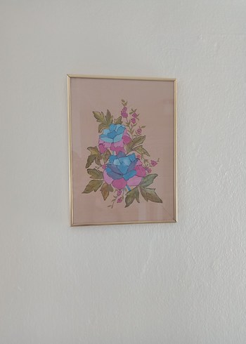 Beden altın Renk 41 Yıllık El işi Tablo.