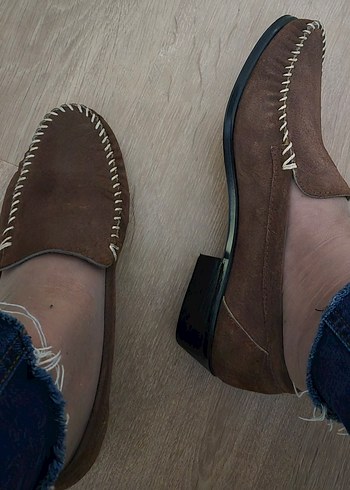 Kahverengi 37 Numara Süet Kadın Espadril - Görsel 2