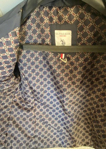 U.S Polo Assn. Us Polo Assn Lacivert Desenli Sik Ceket