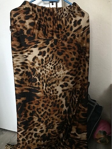 Leoparlı uzun etek