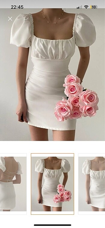 Trendyol & Milla beyaz mini elbise