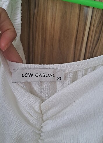 xs Beden Lcw beyaz kısa elbise