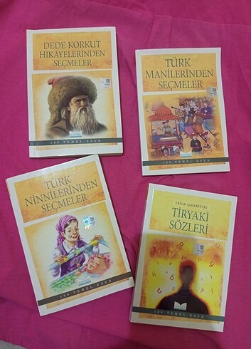 4'lü set (Maniler,Ninniler,Tiryaki sözler,Dede Korkut)