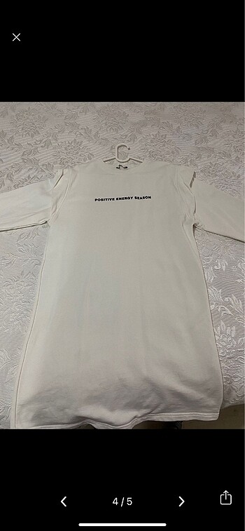 s Beden beyaz Renk Zara sweat elbise