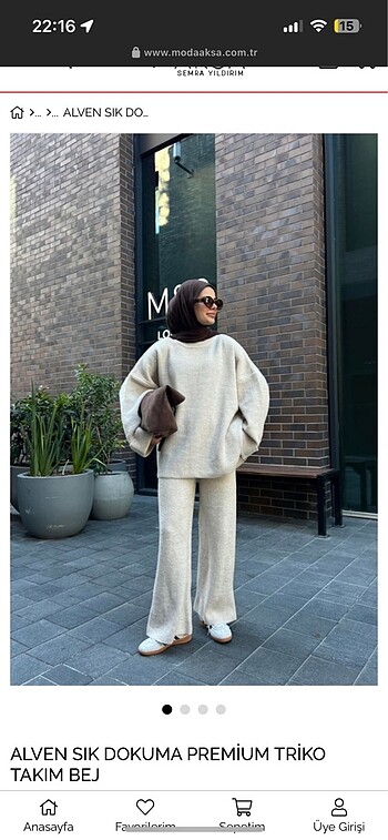 Modaaksa oversize triko takım