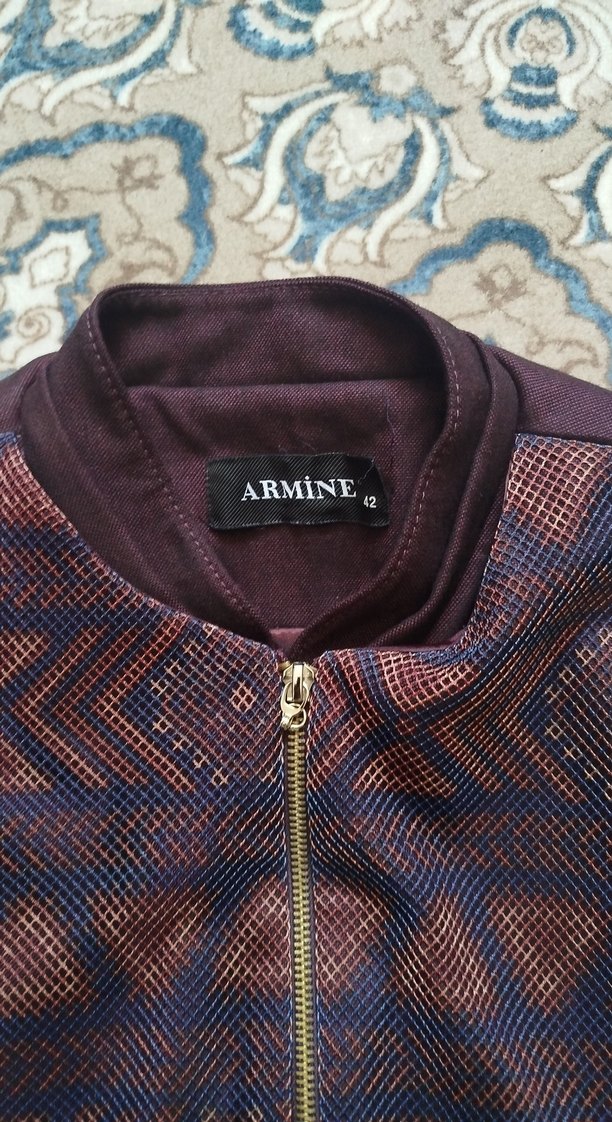 Bordo Uzun Kadın Kemerli Bohem Kaban - Görsel 3