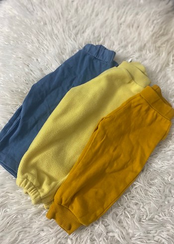 Erkek Çocuk Sarı Kapüşonlu Jogger Eşofman