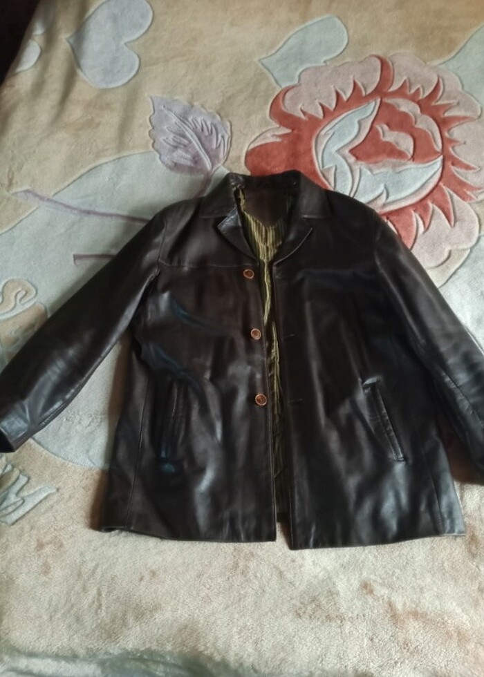 Gerçek kuzu derisi ceket - Görsel 2