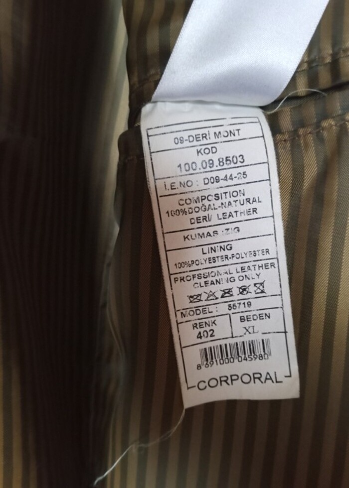 Gerçek kuzu derisi ceket - Görsel 5