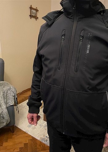 Siyah Fermuarlı Erkek Günlük Ceket - Görsel 2