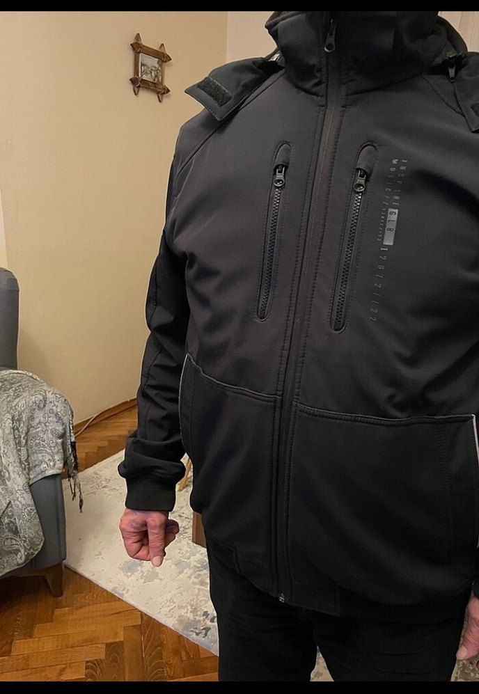 Siyah Fermuarlı Erkek Günlük Ceket - Görsel 2