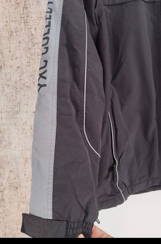 Siyah Erkek Kayak Ceketi, Fermuarlı - Görsel 3