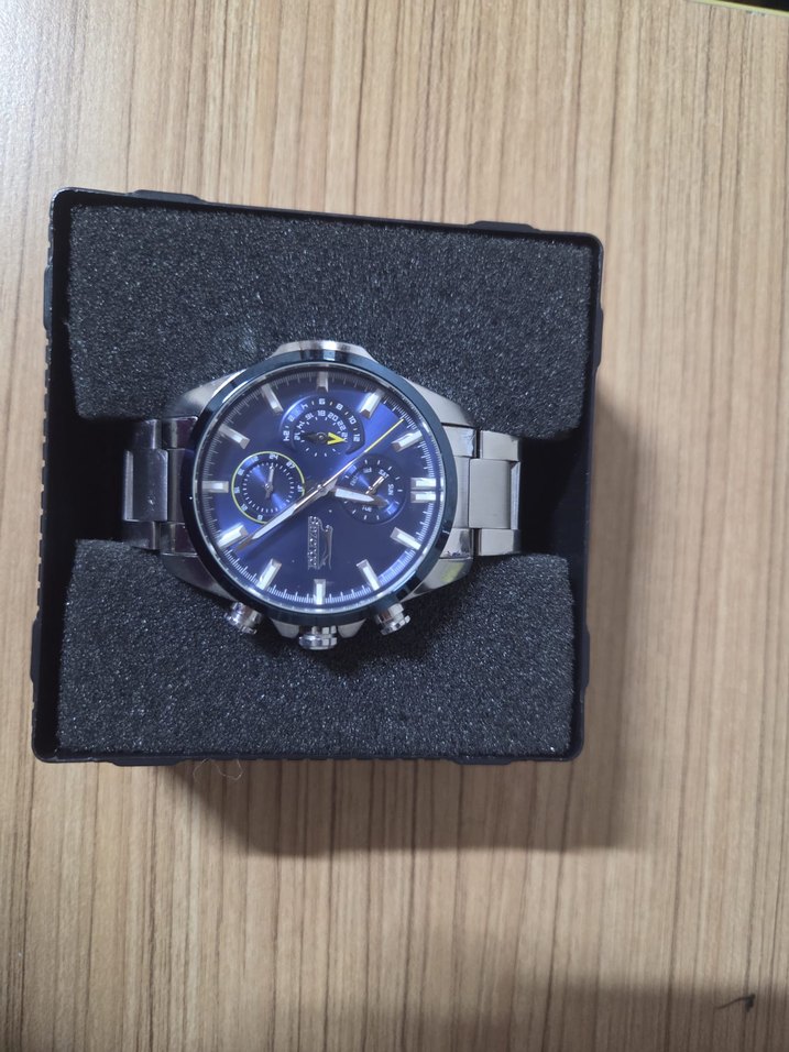 slezanger Çelik Kordonlu Mavi Erkek Kol Saati - Görsel 2