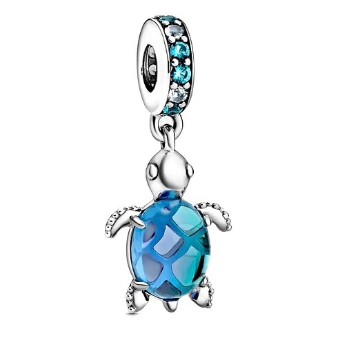MAVİ KRİSTAL KAPLUMBAĞA CHARM