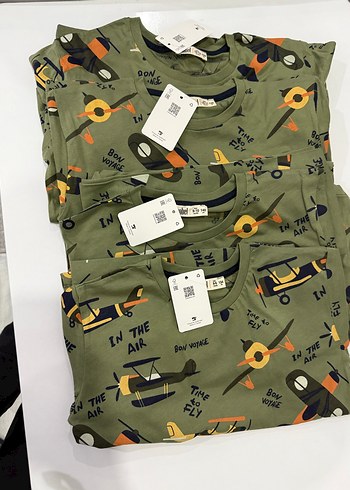 Uçak Desenli Erkek Çocuk Pijama Takımı - Görsel 2