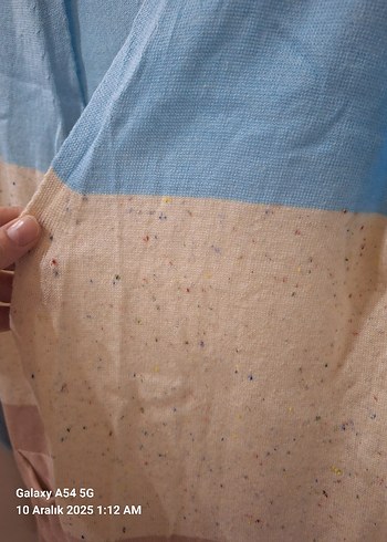 Kadın Mavi Pamuklu Örgü Hırka - Görsel 2