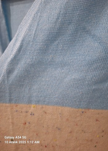 Kadın Mavi Pamuklu Örgü Hırka - Görsel 3