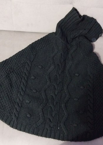 LCW marka ,örgü görünümlü, kadın ,kız çocuk panço - Görsel 4