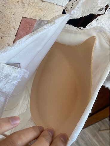 Güpür beyaz elbise - Görsel 3