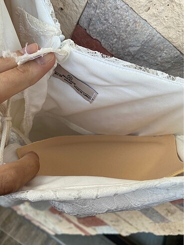 Güpür beyaz elbise - Görsel 4