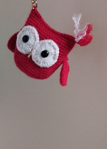  Beden bordo Renk Amigurumi anahtarlık 