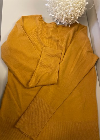 Sarı Triko Kazak - Görsel 3