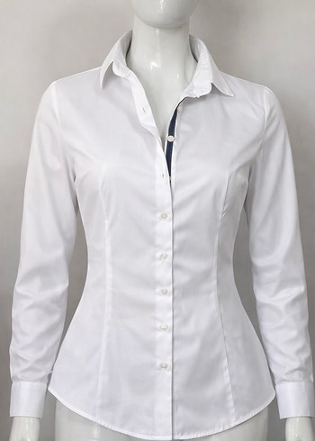 Beyaz Kadın Gömlek - Görsel 11