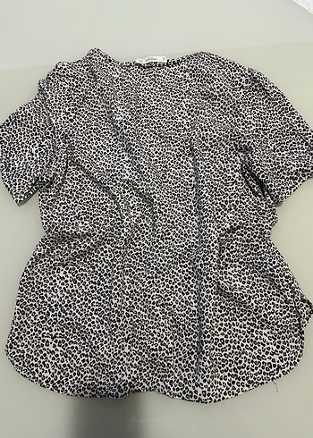 Leopar Desenli Bluz - Görsel 5